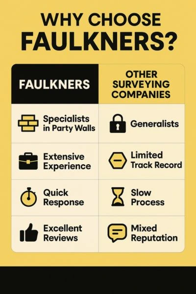 Can I Alter The Party Wall Surveyor? - A Crucial Guide From Faulkner Surveyors 4 Party Wall Mediation {bane} Faulkner Surveyors Borehamwood Best Surveyor Near me Borehamwood