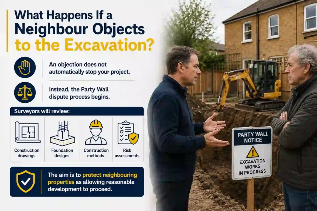 The Complete Guide to Section 6 Excavation Notices 3 What Happens If a Neighbour Objects to the Excavation Borehamwood